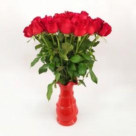 21 ורדים אדומים כולל הגרטל 