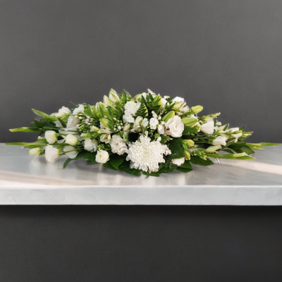 סידור פרחים לבן אלגנט